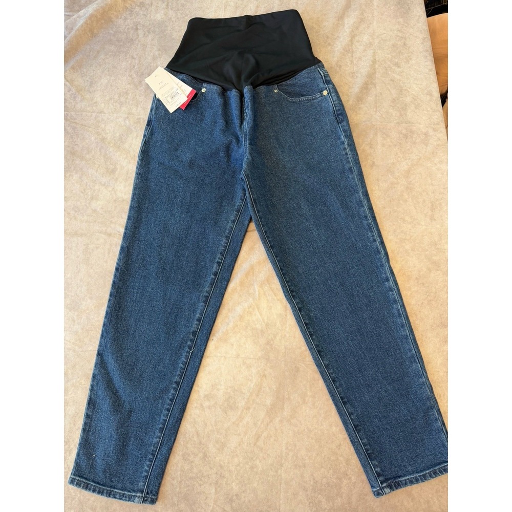 Isabel Maternity Over Belly Straight Jeans Dark Wash NWT Size 6 Ingrid + Isabel